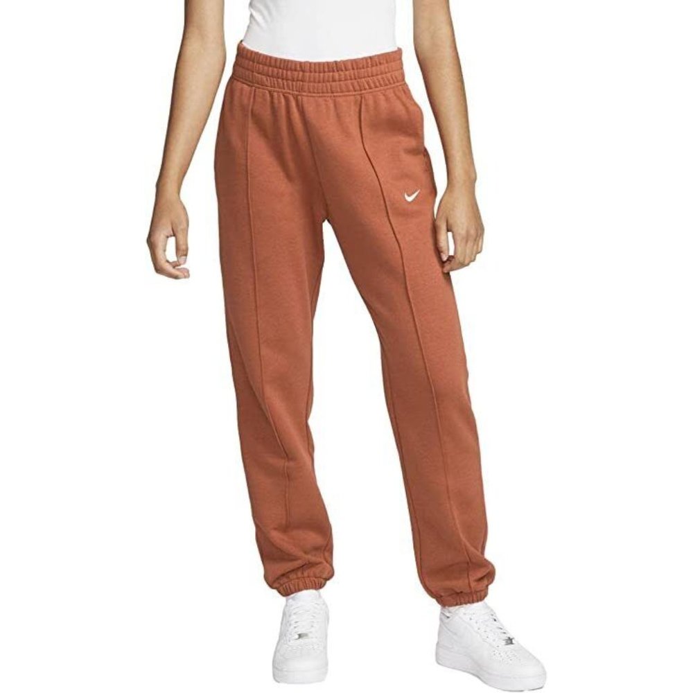 Nike Burnt Orange Fleece Track Joggers